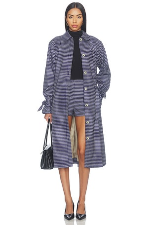 x REVOLVE Tessa Coat Stone Cold Fox