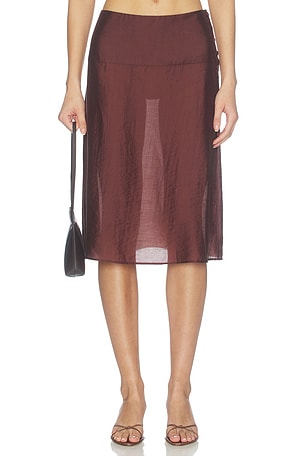 x REVOLVE Avalon Skirt Stone Cold Fox