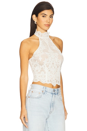 Stone Cold Fox x REVOLVE Amanda Halter Top in White. Size XS. Also