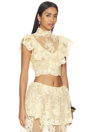 Stone Cold Fox x REVOLVE Celia Top in Ivory