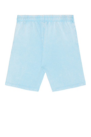 Stay Cool Tribal Acid Wash Short in Baby Blue