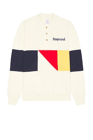 Yacht Club 3 Button Sweatshirt Stay Cool