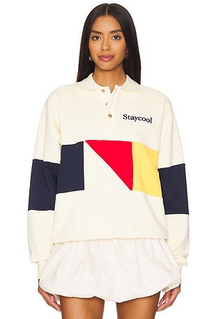 Yacht Club 3 Button Sweatshirt Stay Cool