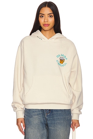 Stay Cool x OLIPOP Cream Soda Hoodie in Cream