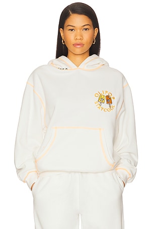Stay Cool x OLIPOP Orange Cream Hoodie in White