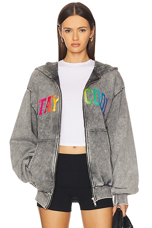 Arch Zip Logo Hoodie Stay Cool
