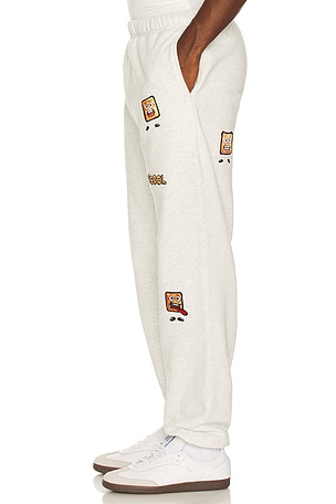 Stay Cool x Cinnamon Toast Crunch All Over Character Sweatpant in Light Grey. Size XL/1X. Also