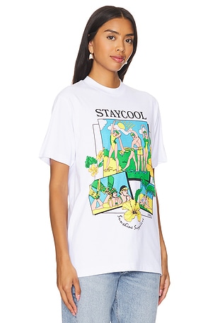 Stay Cool Vacation T-Shirt in White