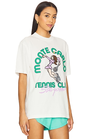 Stay Cool Monte Carlo Tennis Tee in Cream