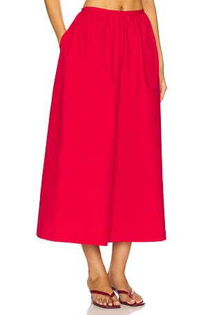 Saudade Charm Skirt in Red