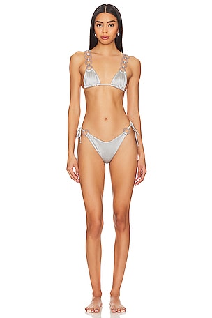 Sleek Silver Bikini SetSaudade$192