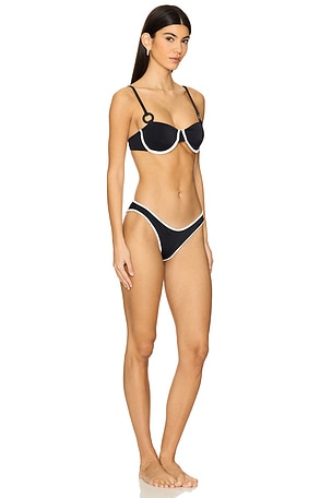 Saudade x REVOLVE Moca Contour Bikini Set in Black