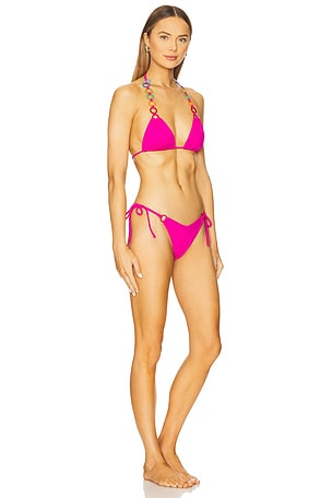 Saudade Magenta Bikini Set in Fuchsia