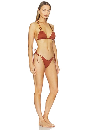 Saudade Bali Bikini Set in Brown