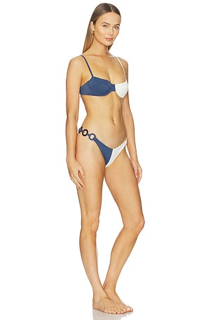 Saudade Zuma Bikini Set in Navy,Ivory