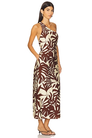 SEVEN WONDERS Matelo Midi Dress in Brown