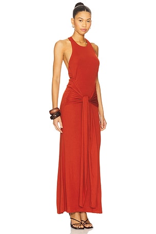 SEVEN WONDERS Judah Maxi Dress in Brick