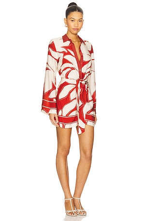 SEVEN WONDERS ROBE MenI AVEC MANCHES ARLETTE en Rouge