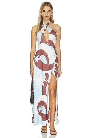 Kamilla Keyhole Twist Maxi Dress SEVEN WONDERS