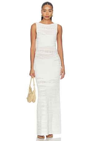 Wrenley Open Back Knit Maxi Dress SEVEN WONDERS