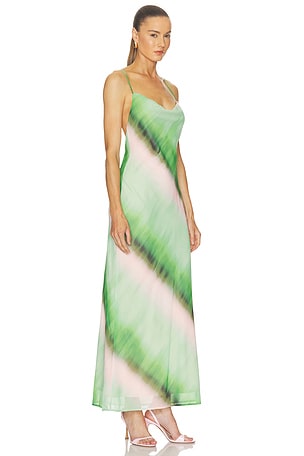 SEVEN WONDERS Biancha Cowl Cross Back Maxi Dress in Multi
