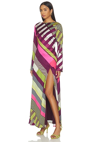 SEVEN WONDERS Montie Sleeved Maxi Dress in Multi
