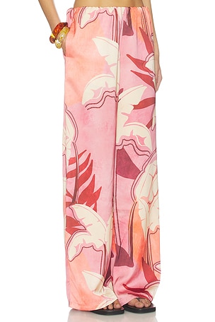 SEVEN WONDERS Kaeli Elasticated Palazzo Pant in Blush