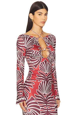 SEVEN WONDERS Sienna Sleeved Top in Red