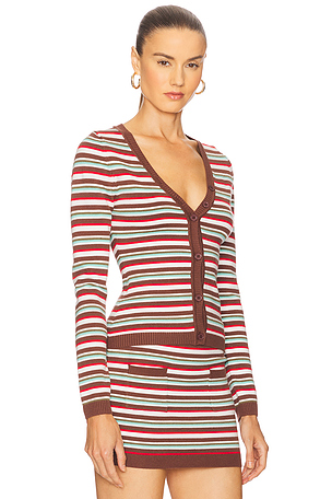 SEVEN WONDERS Noemi Long Sleeve Top in Brown