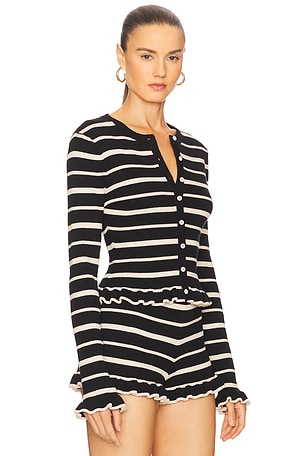 SEVEN WONDERS Donna Long Sleeve Top in Black