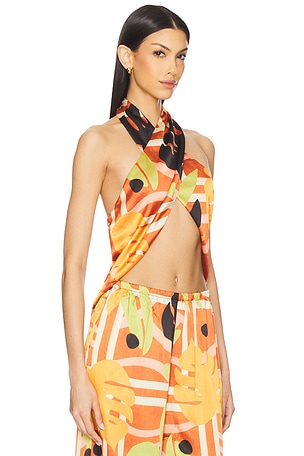SEVEN WONDERS Sachi Top in Orange