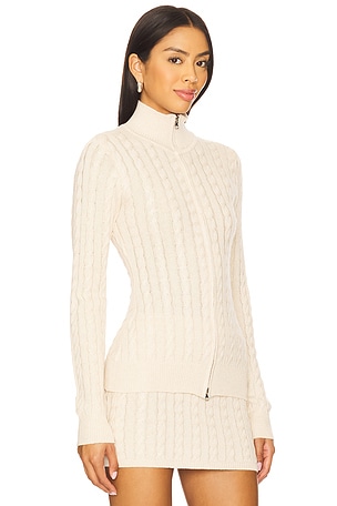 SEVEN WONDERS Katarina Long Sleeve Top in Cream. Size XL. Also