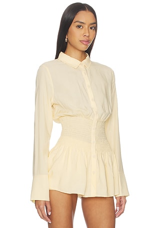 Adora Long Sleeve Shirred Shirt SEVEN WONDERS