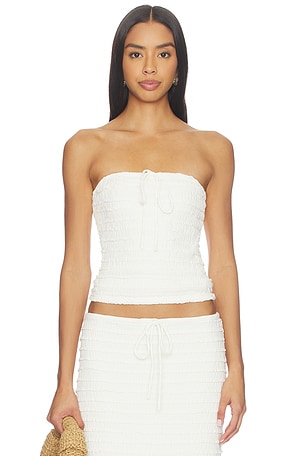 Adalee Ruffle Texture Strapless Top SEVEN WONDERS