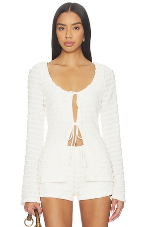 Adalee Ruffle Texture Top SEVEN WONDERS