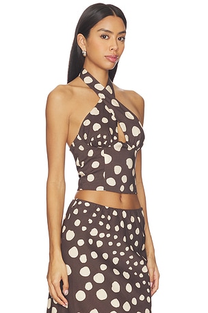 SEVEN WONDERS Billie Top in Brown