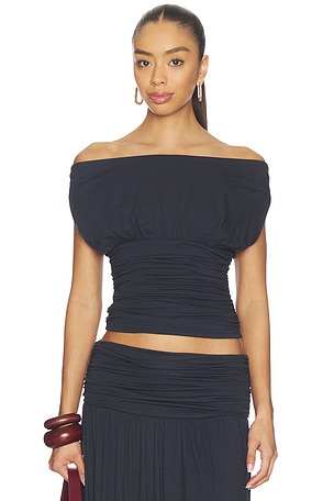 Avanni Off Shoulder Ruched Top SEVEN WONDERS
