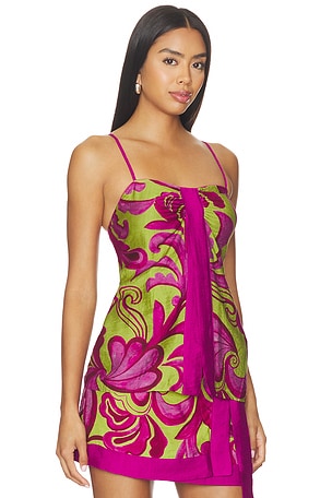 SEVEN WONDERS Catriona Split Front Top in Multi