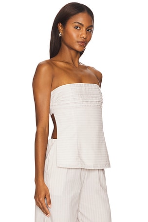 SEVEN WONDERS Nicolette Top in Light Grey