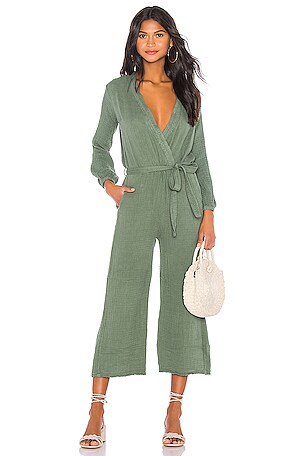 Kendall Gauze Belted Romper Kendall Gauze Belted Romper