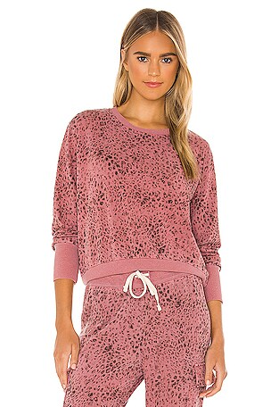 Sundry leopard sweatshirt sale