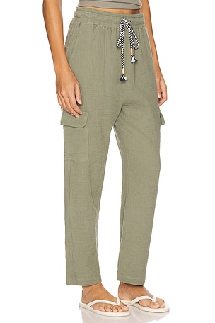 SUNDRY Easy Cargo Pant in Green