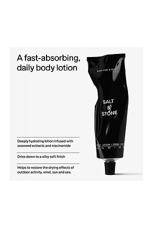 SALT & STONE Black Rose & Oud Body Lotion 100ml in Beauty: NA