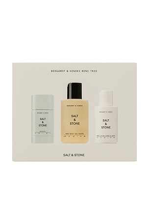 SET DE PERFUME BERGAMOT & HINOKI MINI TRIO SALT & STONE