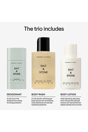 SALT & STONE Bergamot & Hinoki Mini Trio in Beauty: NA