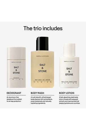 SALT & STONE Santal & Vetiver Mini Trio in Beauty: NA