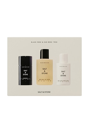 BLACK ROSE & OUD MINI TRIO 향수 세트 SALT & STONE