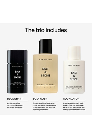 SALT & STONE Black Rose & Oud Mini Trio in Beauty: NA