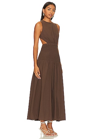 SNDYS Lottie Dress in Chocolate in Chocolate