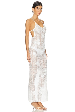 SNDYS Vesper Maxi Dress in White